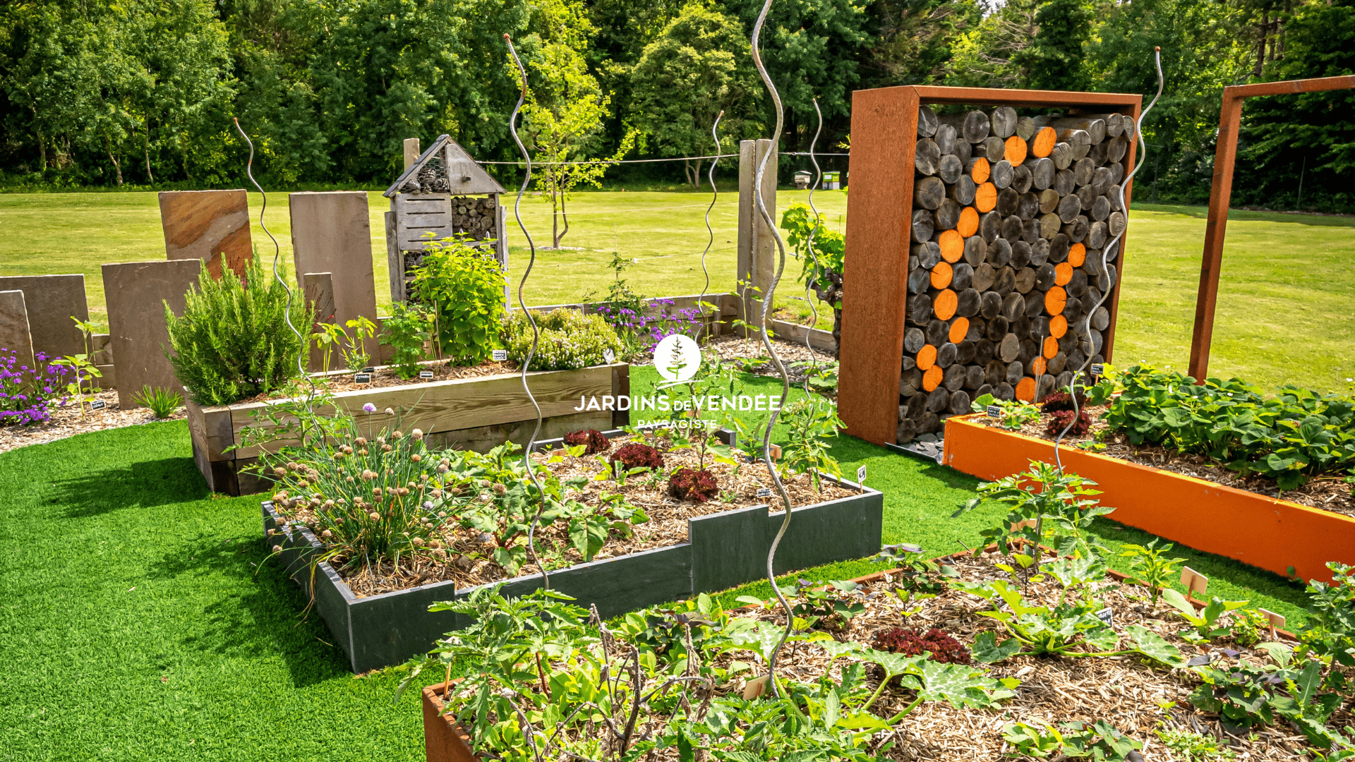 conception de jardin à la roche sur yon